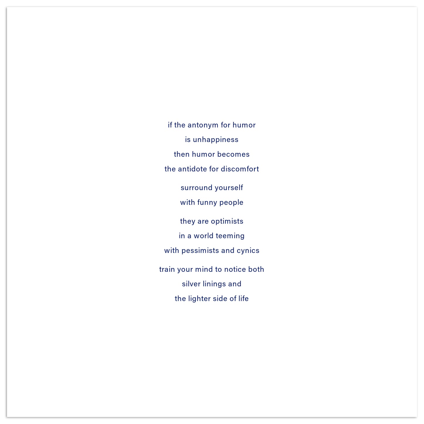luxuriate in discomfort